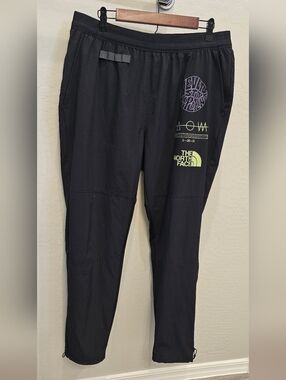 The North Face Men’s Black Joggers with Neon Graphic Trailwear OKC